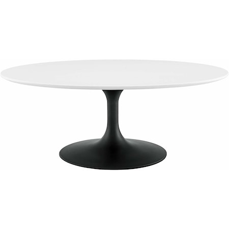 42" Oval-Shaped Coffee Table