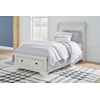 Ashley Signature Design Robbinsdale Twin Sleigh Bed with Storage