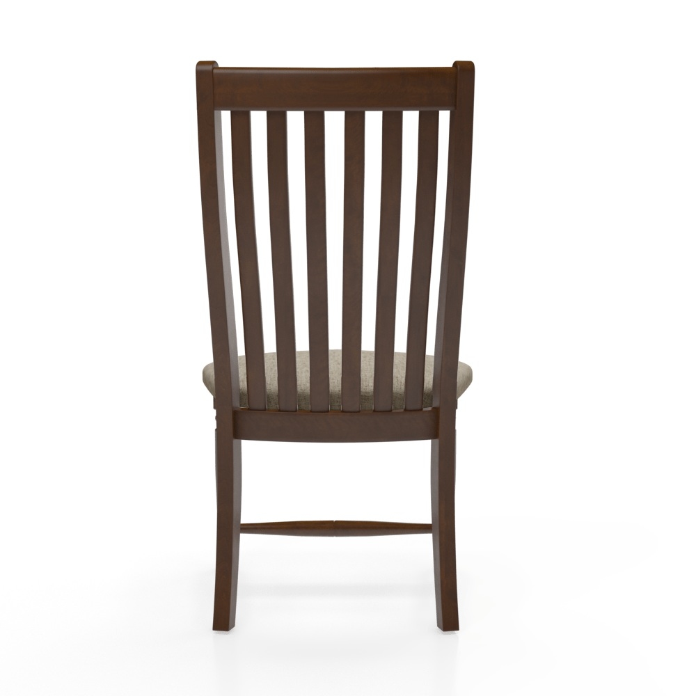 Spindle-Back Dining Chair w/Upholstered Seat
