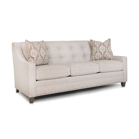 Transitional Sofa with Tufting and Nailheads