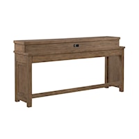 Rustic Console Bar Table with USB Port(s)