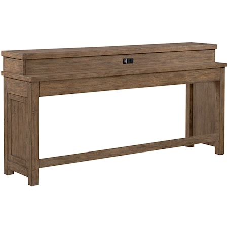 Rustic Console Bar Table with USB Port(s)