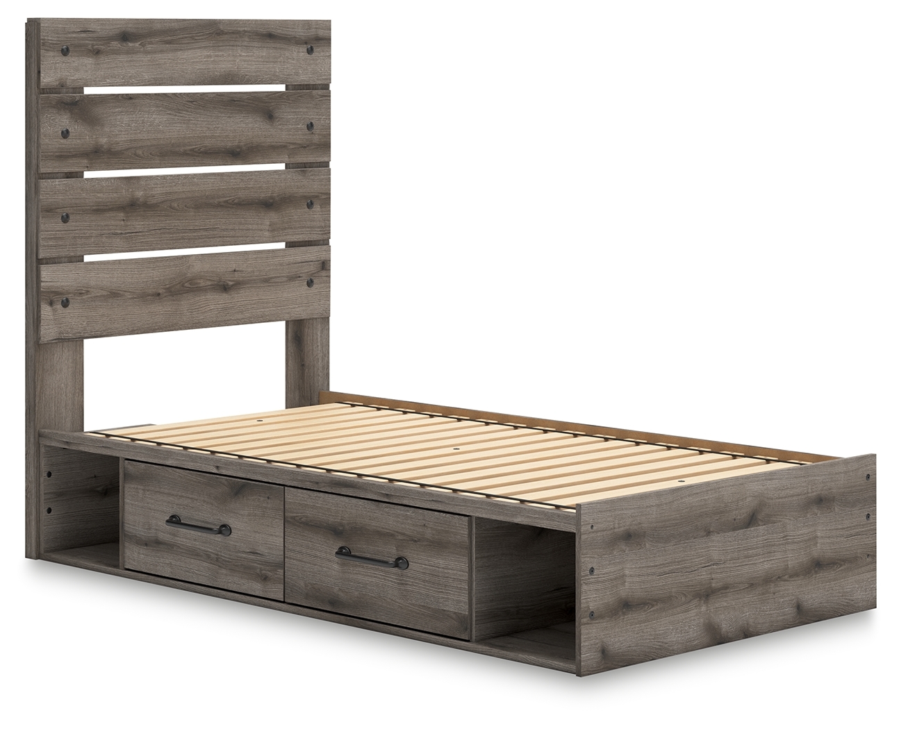 Ashley Signature Design Graystorm Twin Panel Storage Bed