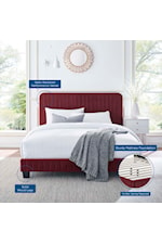 Modway Celine Channel Tufted Performance Velvet Full Bed