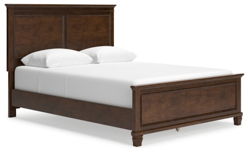 Transitional Queen Panel Bed