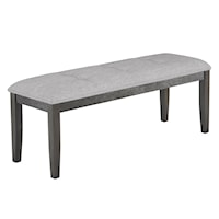 Transitional Upholstered Dining Bench