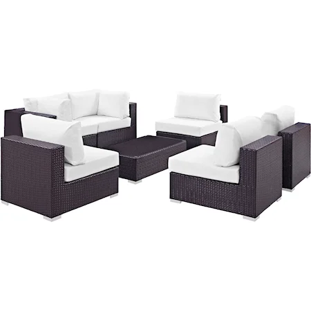 Outdoor 7 Piece Sectional Set