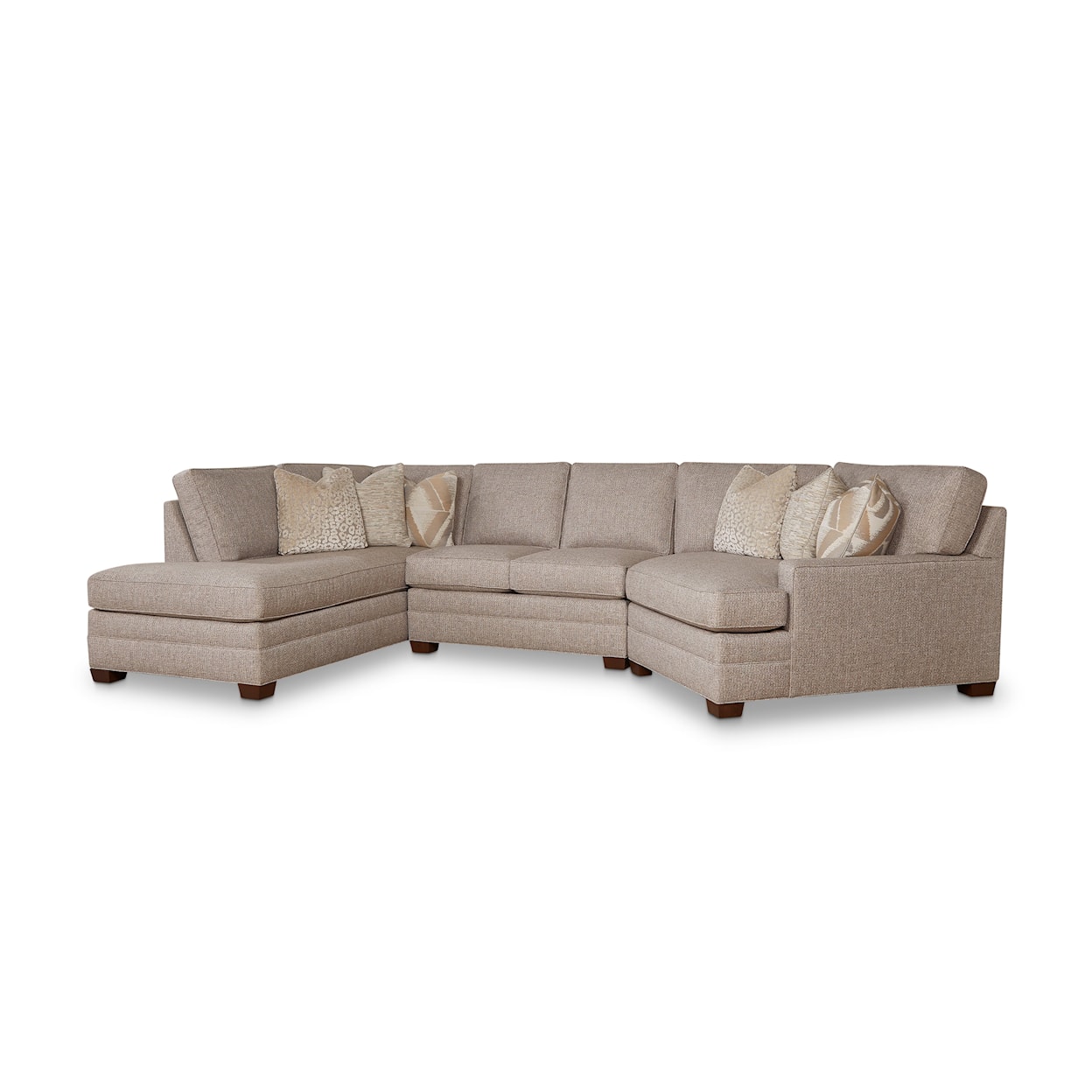 Huntington House 2062 Collection 4-Seat Sectional Sofa with Cuddler Chaise