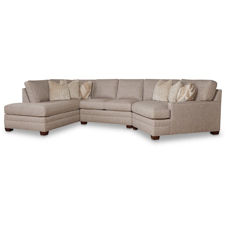 4-Seat Sectional Sofa with Cuddler Chaise