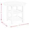 Elements International Amherst Counter Height Dining Table