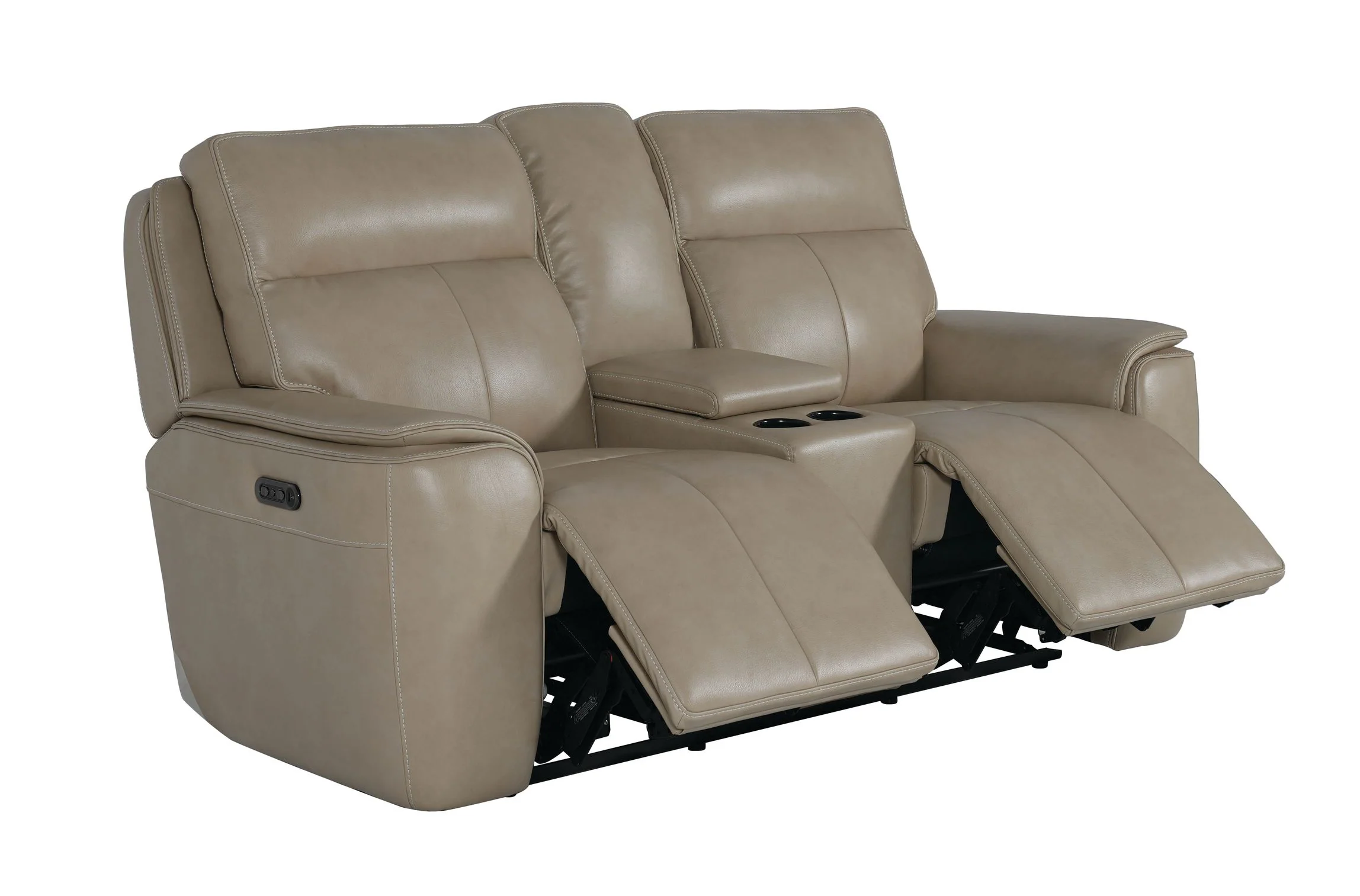 Bassett MANTEO Motion Loveseat w/Power & Console