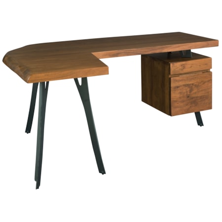 Live Edge Curved Desk