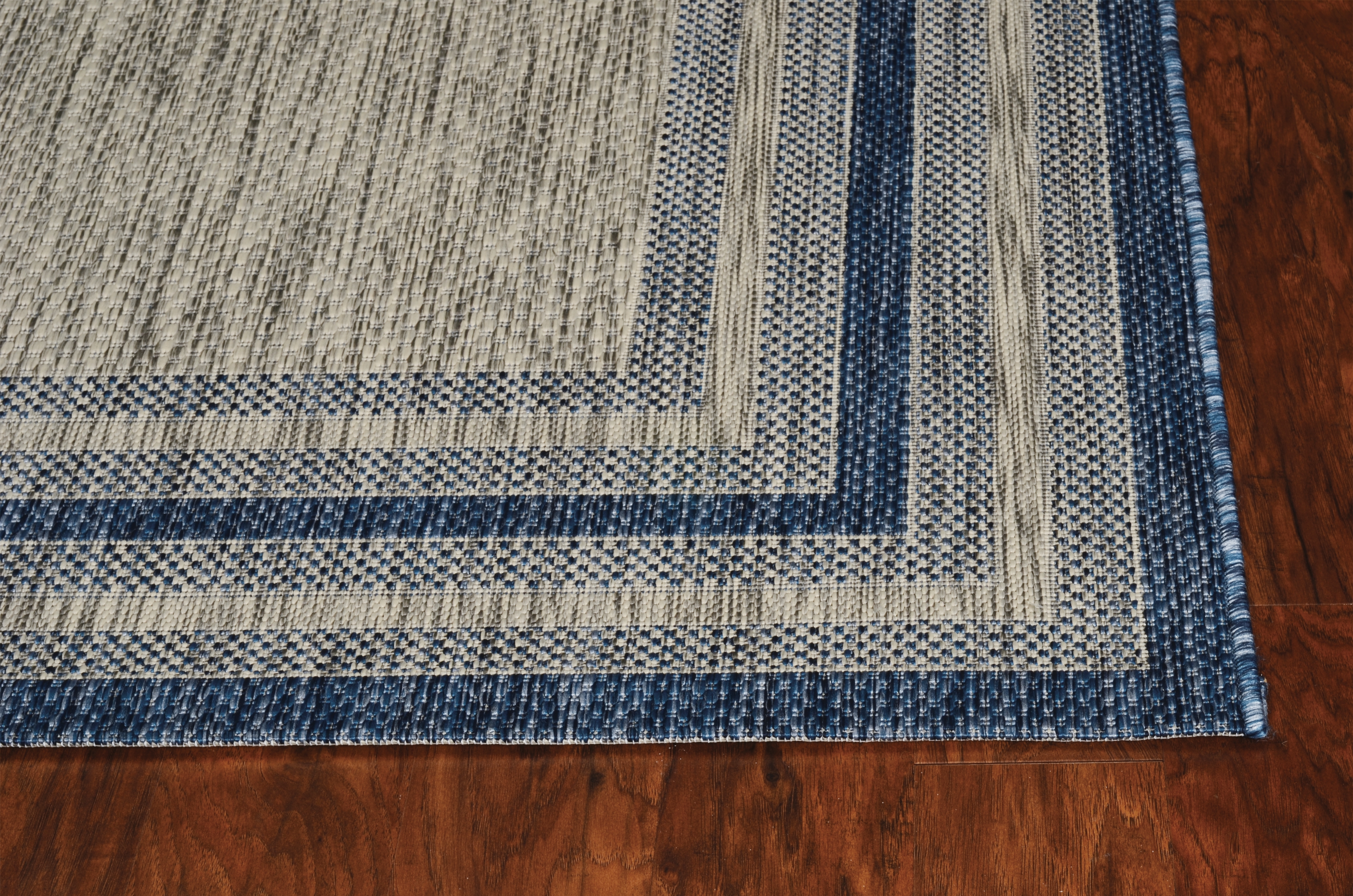 7'10" x 10'10" Grey/Denim Cape Cod Rug