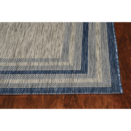 7&apos;10&quot; x 10&apos;10&quot; Grey/Denim Cape Cod Rug