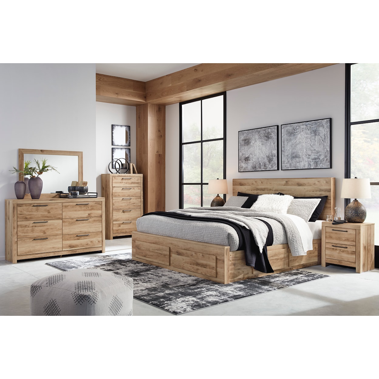 Michael Alan Select Hyanna Queen Storage Bed w/ 6 Drawers