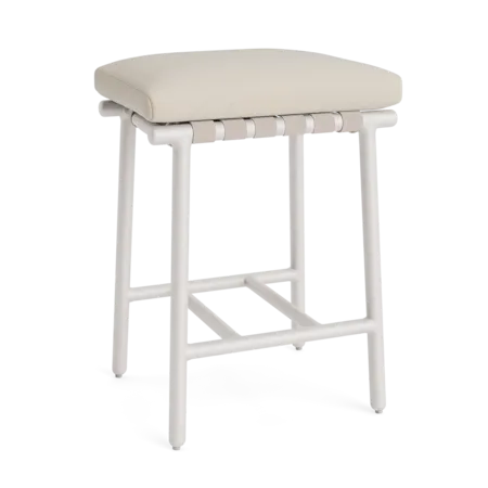 Cushioned Backless Strap Counter Stool