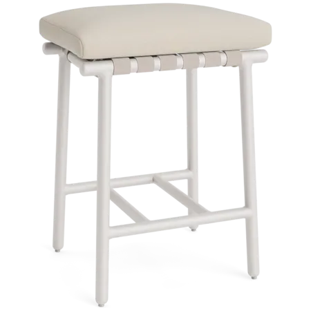 Cushioned Backless Strap Counter Stool