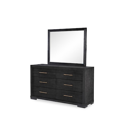 6-Drawer Dresser and Mirror Set