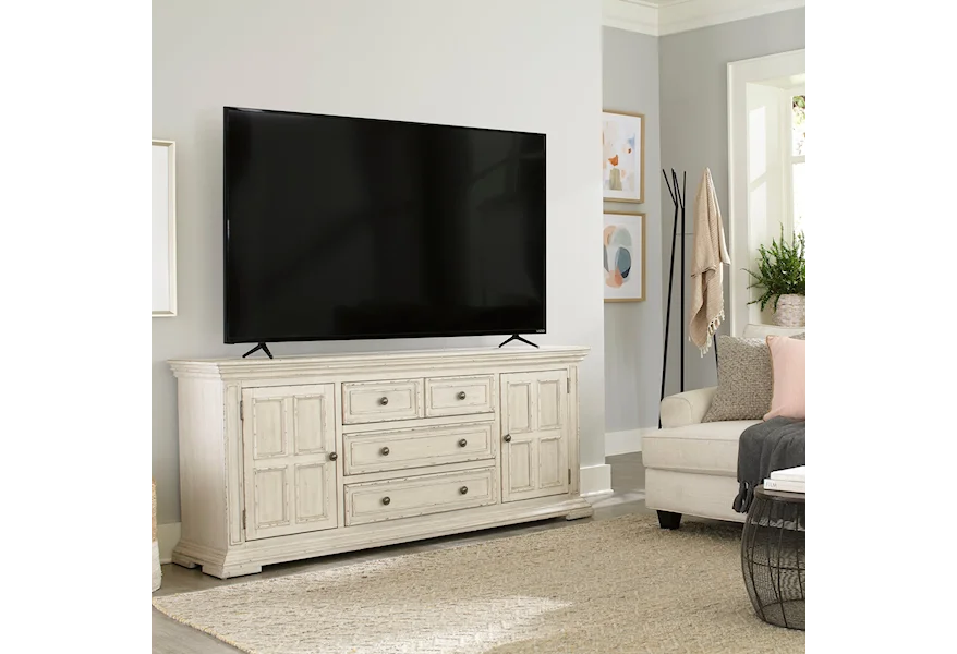 Big Valley 76 Inch TV Console by Liberty Furniture at Pilgrim Furniture City