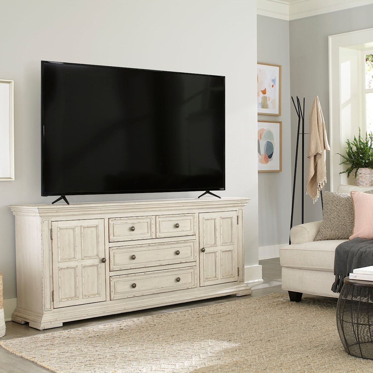 Liberty Furniture Big Valley 76 Inch TV Console