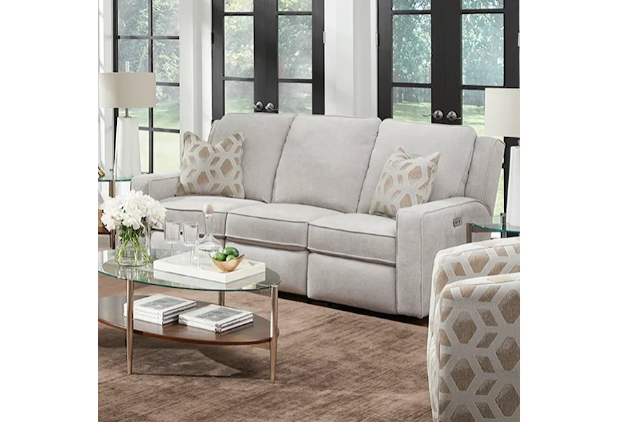 City Limits Pwr Hdrst Dbl Recl Sofa w/ Pillows by Southern Motion at Furniture and ApplianceMart