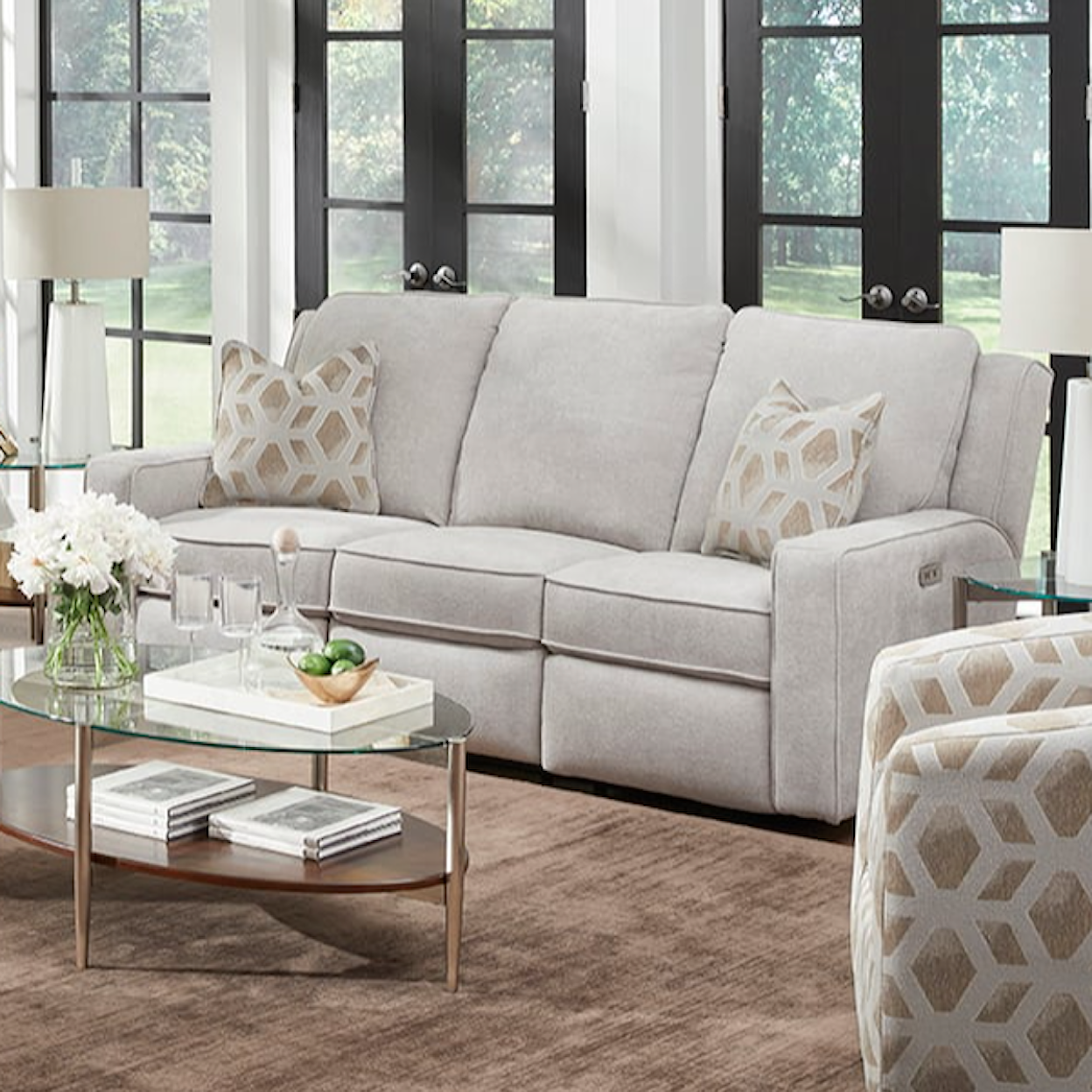 Powell's Motion City Limits Double Reclining Sofa