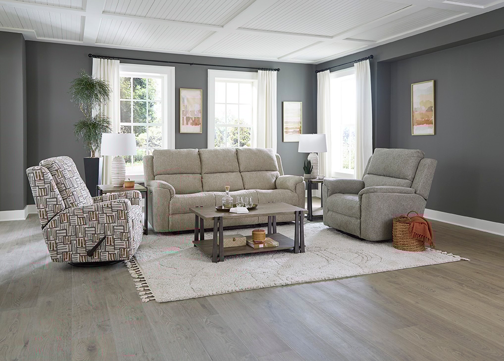 Manual Double Reclining Sofa