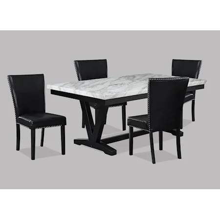 Tanner Contemporary 5-Piece Dining Set