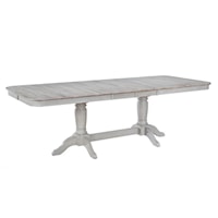 Farmhouse Trestle Table with Butterfly Leaves