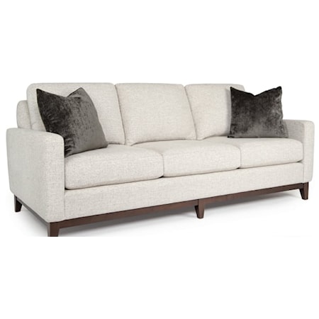Transitional Large Sofa with Tapered Legs