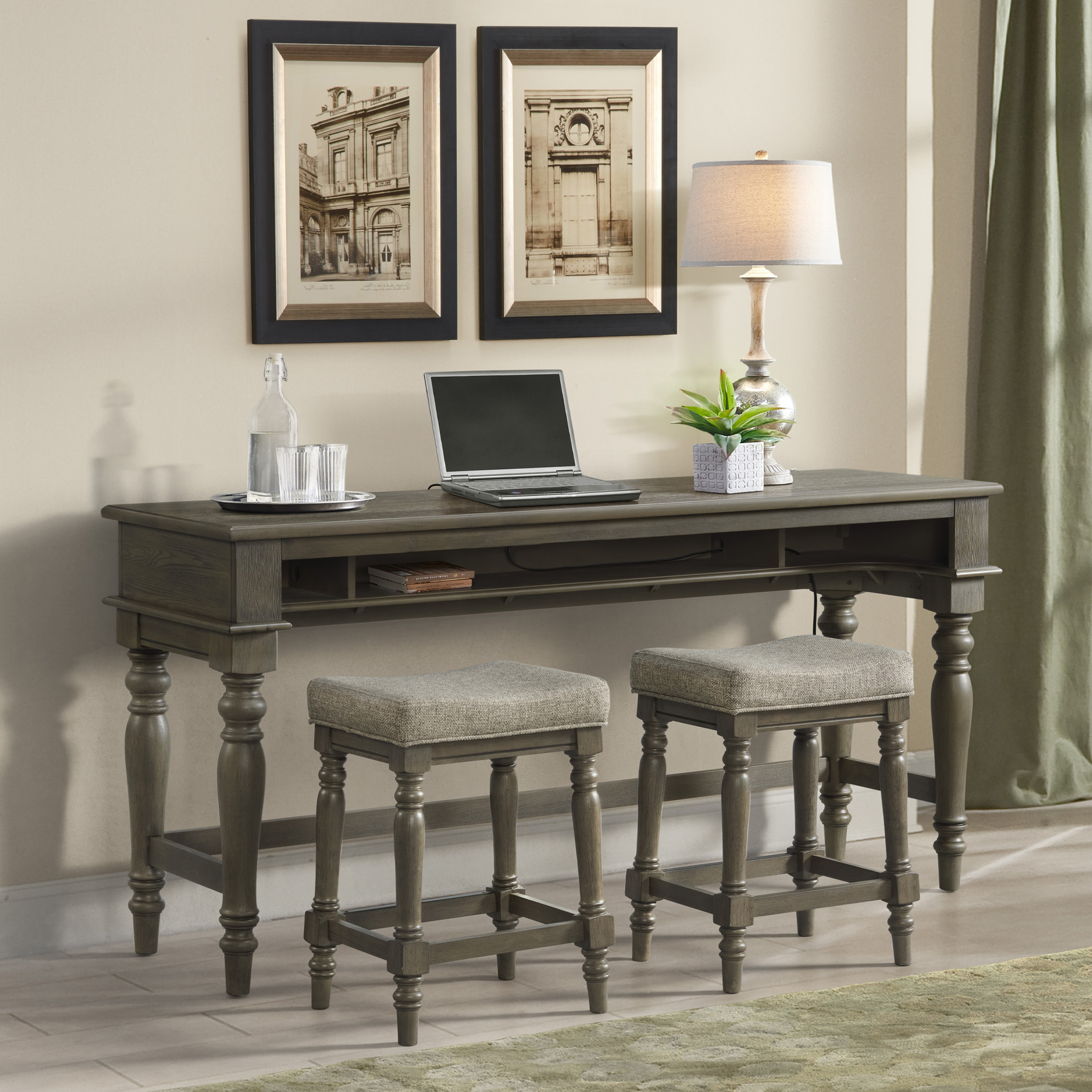 Counter Height Console Table