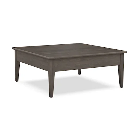 Transitional 42" Square  Cocktail Table