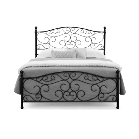 Metal Queen Scroll Bed-in-a-Box