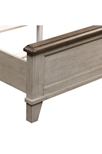 Liberty Furniture Ivy Hollow Farmhouse Queen Panel Bed with Crown Molding