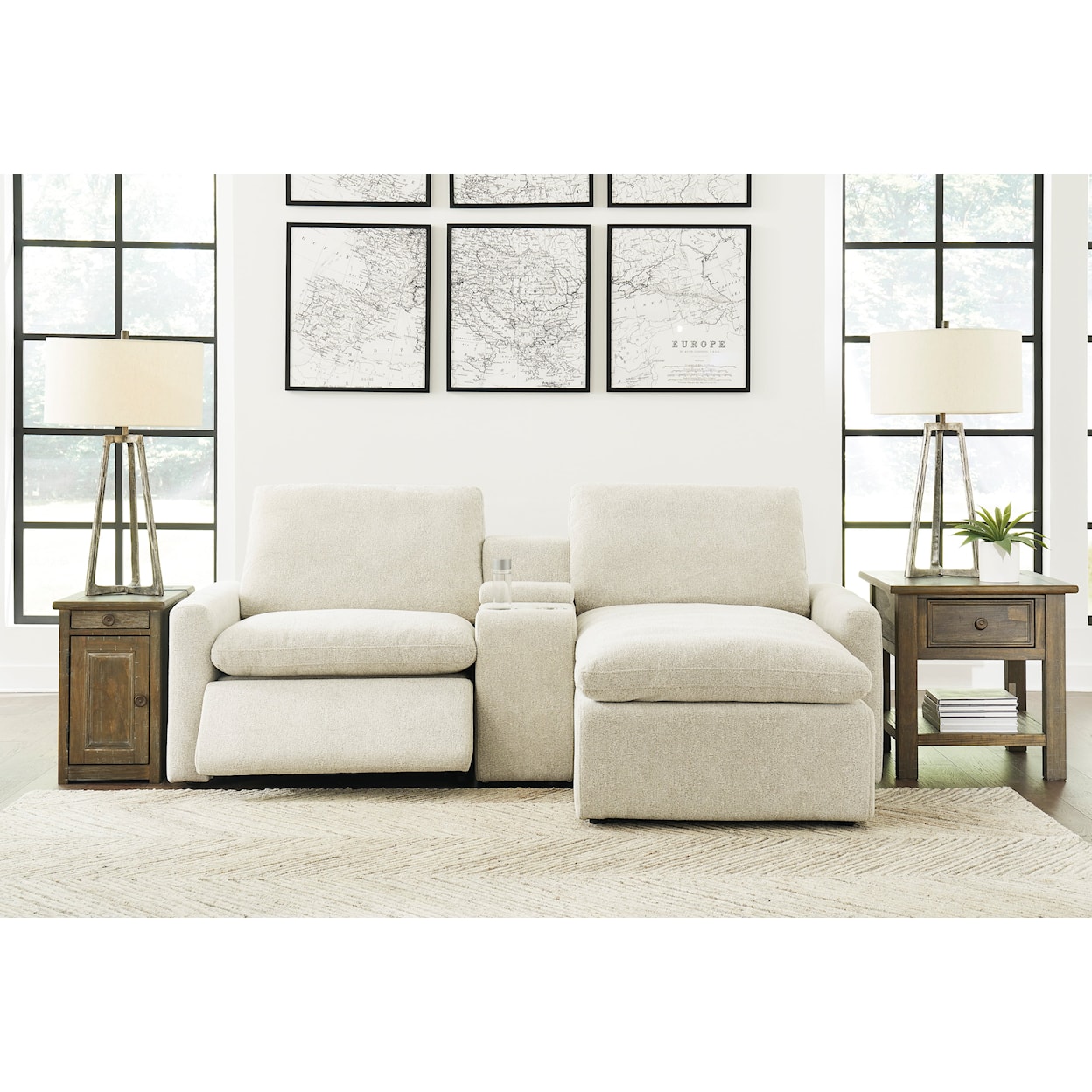 Signature Design by Ashley Hartsdale 3-Piece Power Sectional with Console