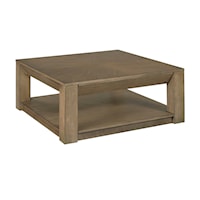 Square Drawer Coffee Table with Casters