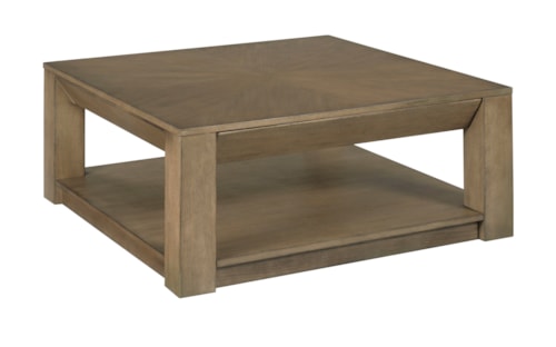 Square Drawer Coffee Table with Casters