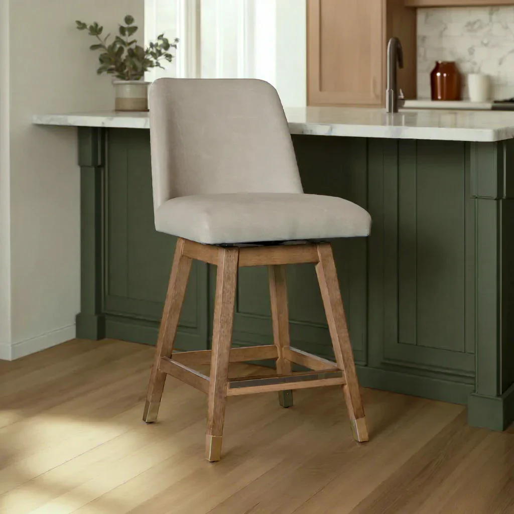 Armen Living Amelia Swivel Bar Stool