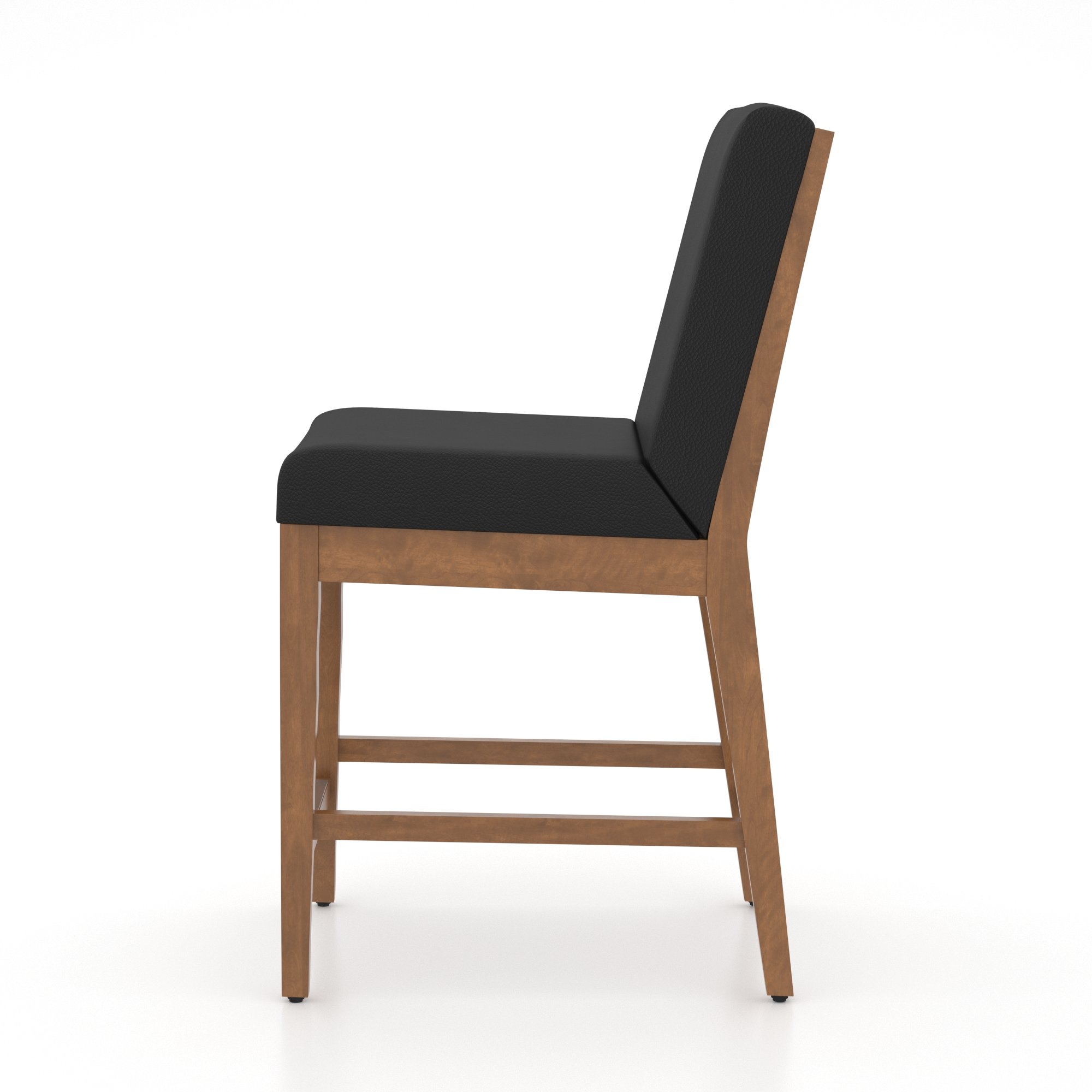 Upholstered Full-Back Counter Stool