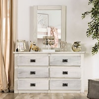 Rustic 6-Drawer Dresser