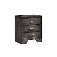 Jaymes Transitional 2-Drawer Nightstand
