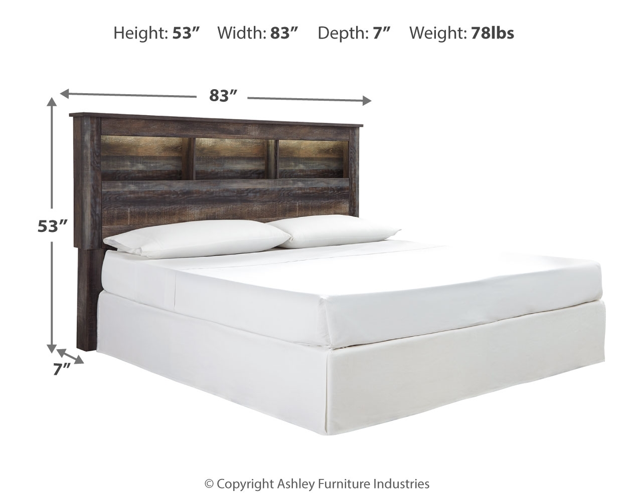 Signature Design by Ashley Drystan King/Cal King Bookcase Hdbd