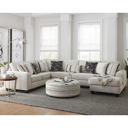 Contemporary 3-Piece Sectional Sofa