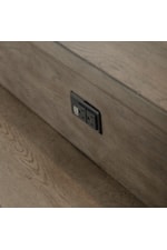 Liberty Furniture Americana Farmhouse Transitional Console Bar Table with USB Charging Port