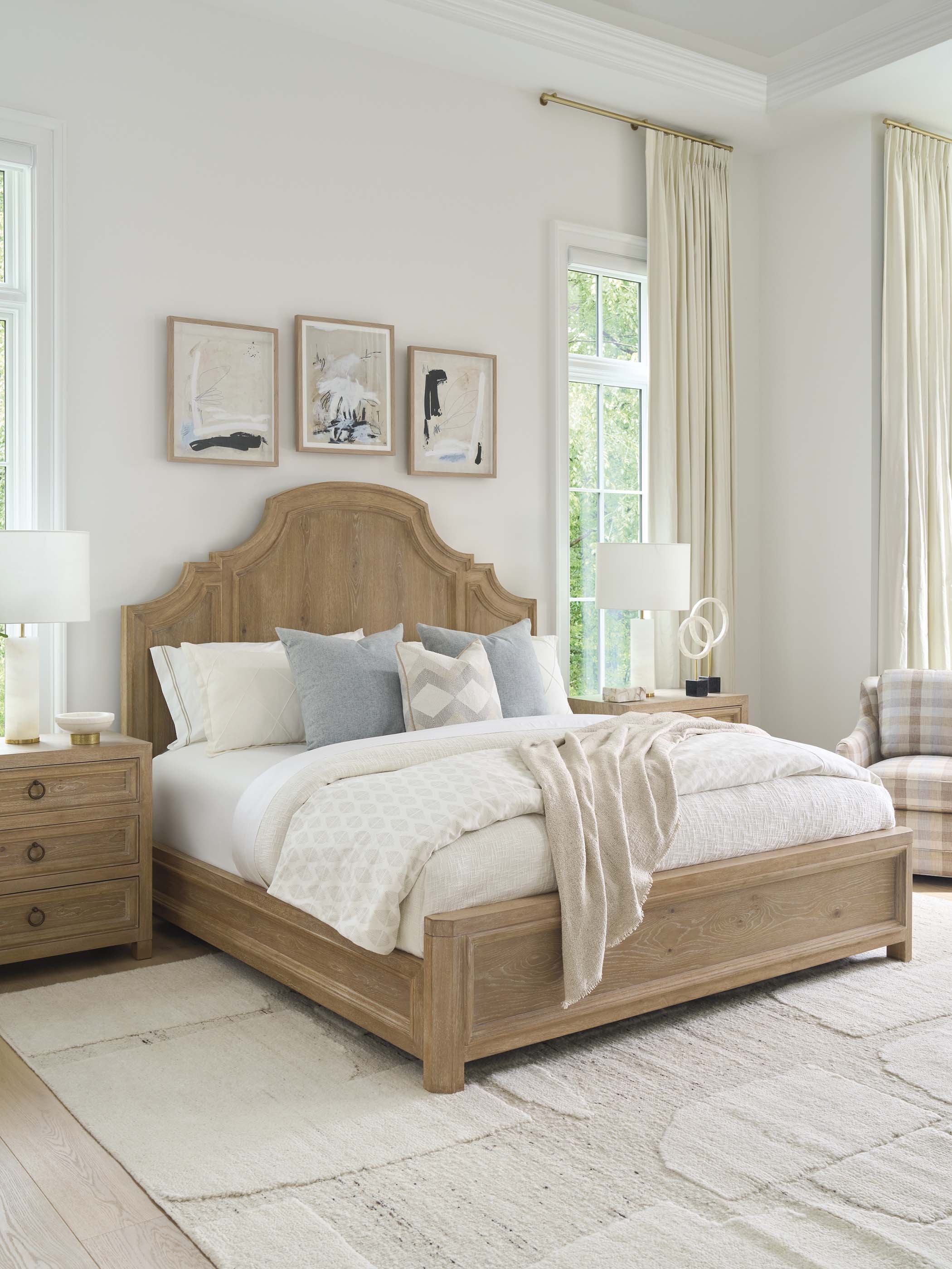 Barclay Butera Montecito Valley Club King Panel Bed