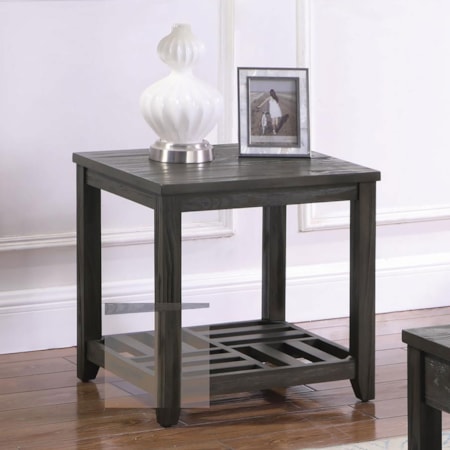 Cliffview 1-shelf Wood Side End Table