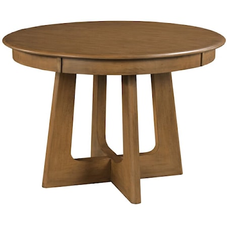 44" Round Pedestal Table, Latte