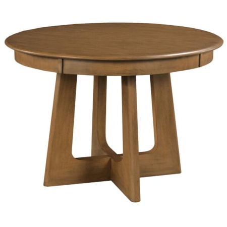 44" Round Pedestal Table, Latte