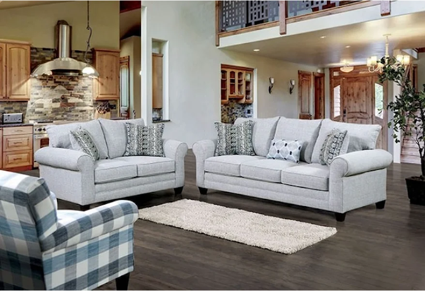 Aberporth Living Room Set  by Furniture of America at Corner Furniture