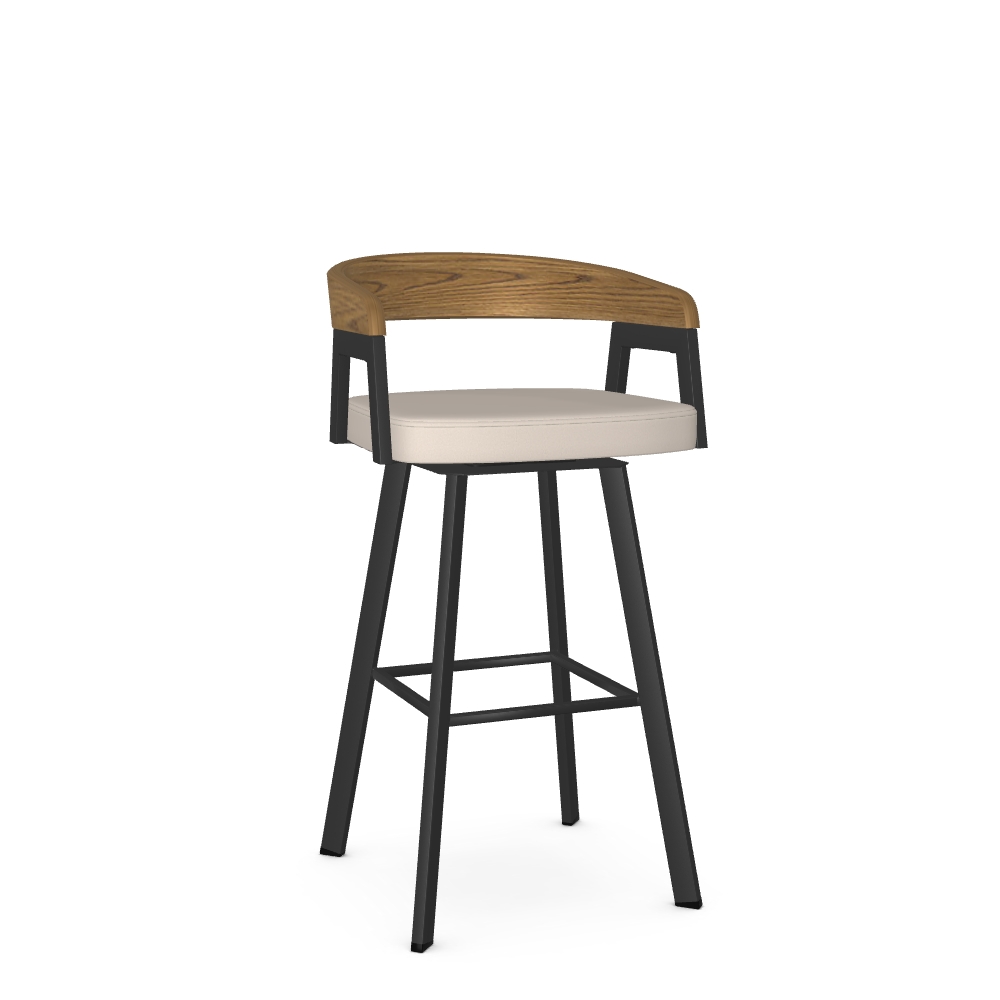 Upholstered Bar Height Swivel Stool
